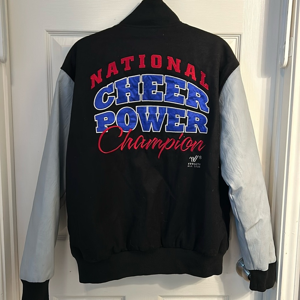 American Cheer Power Varsity Jacket Size L “National Cheer‎ Power Champion”